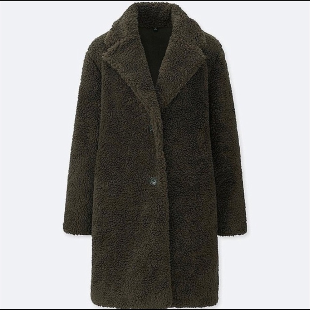 Uniqlo Fleece Teddy Coat Size S